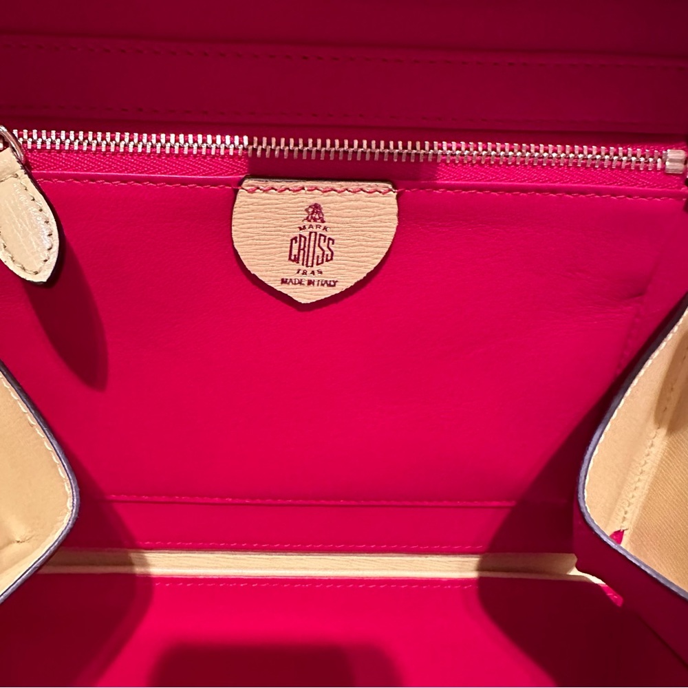 Mark Cross large special order box bag: lemon ice - Picture 6 of 16